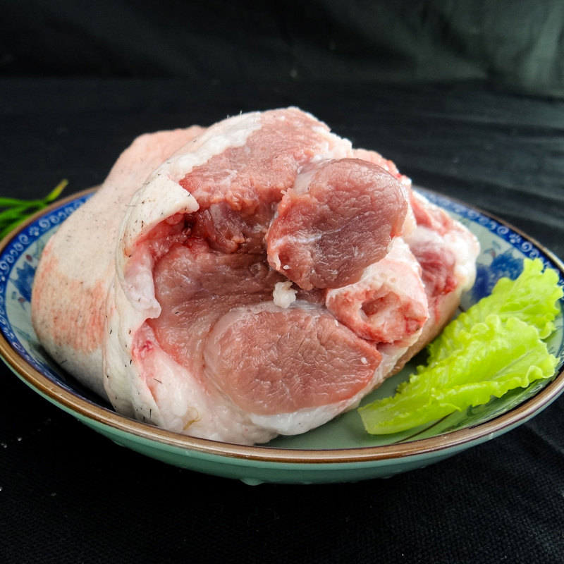 肘子蹄髈新鲜1只土猪肉农家散养黑猪排骨五花肉小蹄膀生猪蹄蹄髈