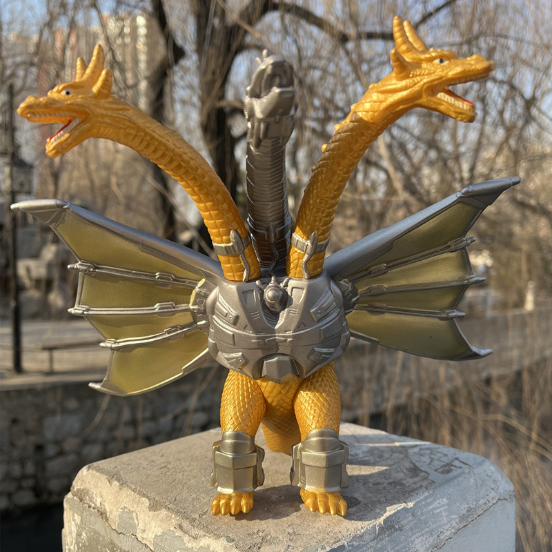 机甲三头龙基多拉王机械三头龙戴斯特洛伊亚怪兽大号男孩礼物玩具