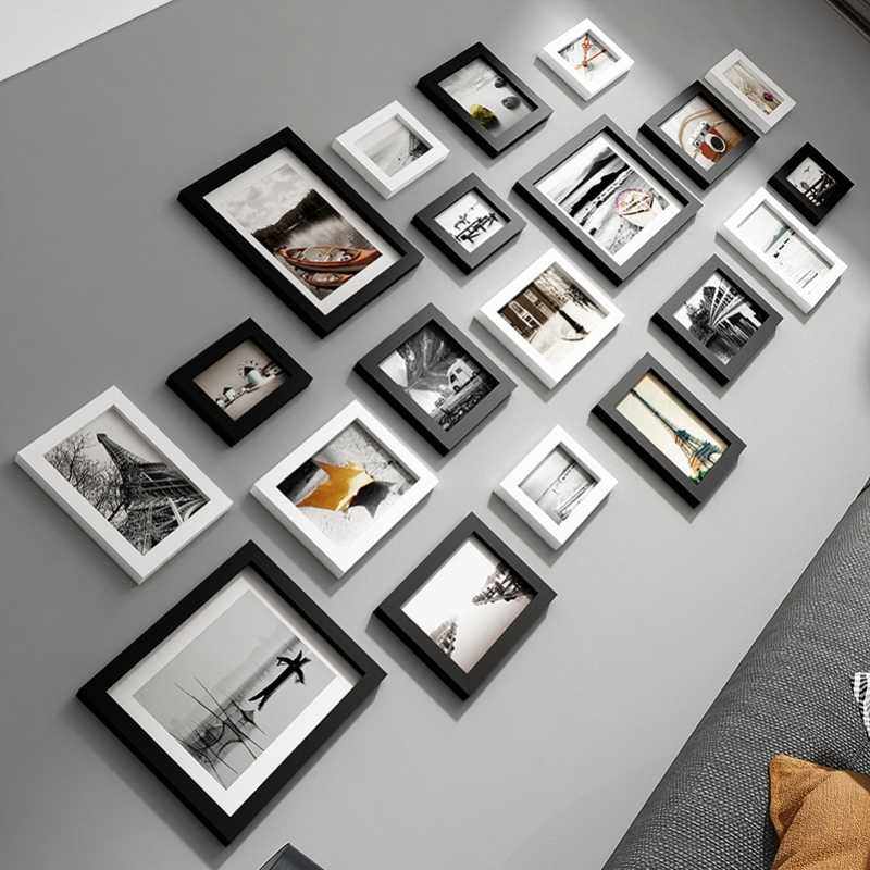 免打孔贴墙上的墙面组合相框墙上相册墙艺术创意高级装饰相片框架