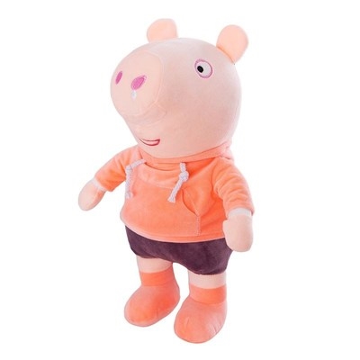 可爱小猪佩佩玩偶毛绒公仔站款儿童乔治猪公仔玩具送朋友生日礼品