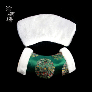 泠栖塘原创正品汉服弧形暖手抄暖袖手筒真丝织手捂子古风护手冬季