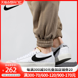 耐克Blazer Low’77开拓者运动休闲鞋轻便板鞋小白鞋男DA6364-101