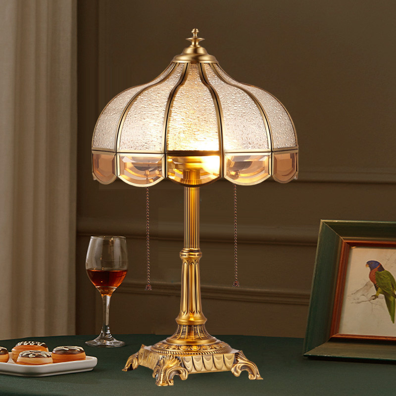 卧室台灯床头灯美式全铜高档奢华家用书房欧式复古主卧床头柜台灯
