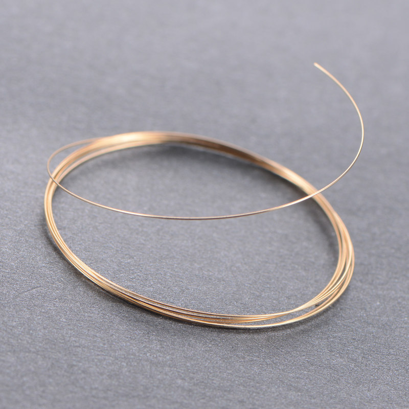 纯18k金diy金线 金丝k玫瑰金白黄金au750镭射焊接线手工配件正品