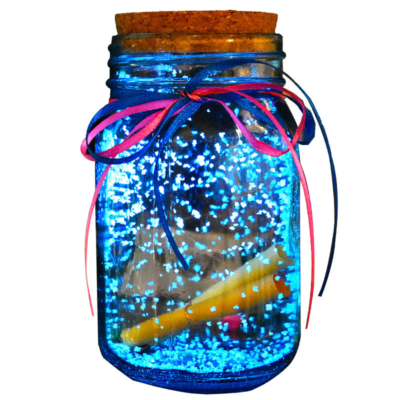 星星折纸玻璃瓶星空许愿瓶木塞diy手工夜荧光大漂流瓶生日装饰品
