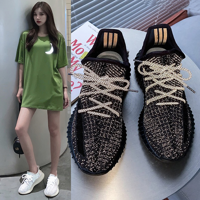 明椰子鞋女350真爆满天星2021年新款夏季休闲百搭春秋老爹鞋ins潮