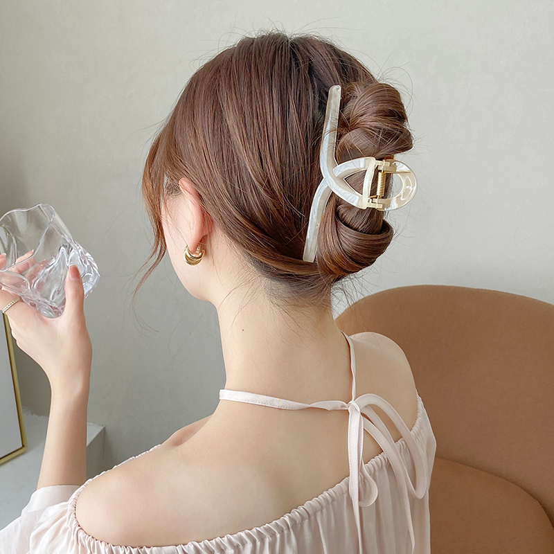 气质洗澡抓夹女大号鲨鱼夹发量多盘发头饰发夹后脑勺发卡夹子发抓