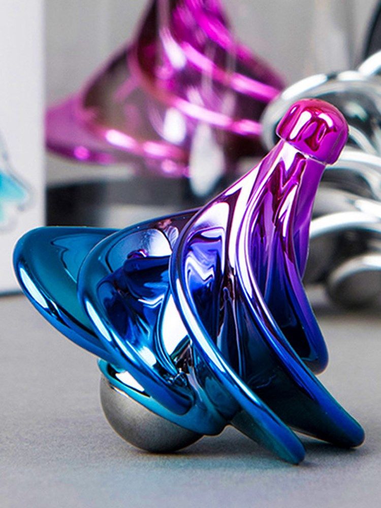 风动念力指尖陀螺抖音同款空气动力黑科技反重力创意玩具解压神器