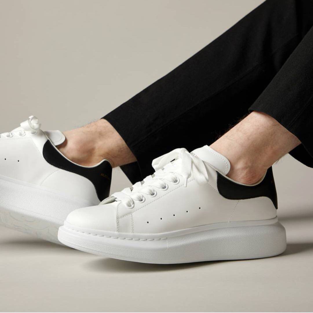 alexander mcqueen 男士白色黑尾球鞋 2021春夏正品代购441631553