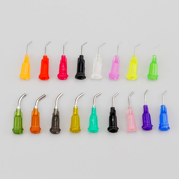 胶水针头螺口弯针弯角针头点胶针头45度弯针头点胶机502胶水针头