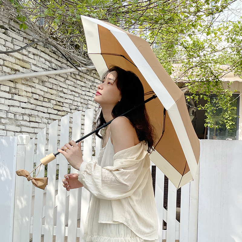 法式小洋伞赫本风雨伞女ins学生韩禁欲系复古晴雨太阳伞防紫外线