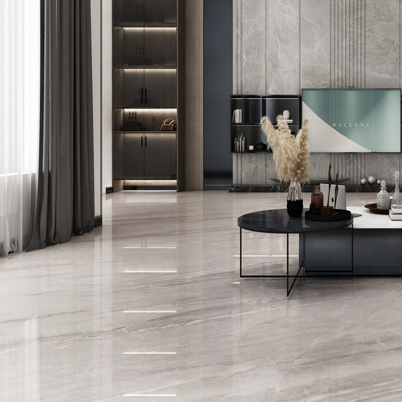 简一连纹瓷砖希腊灰瓷砖地砖现代客厅地板砖新款 客厅地砖