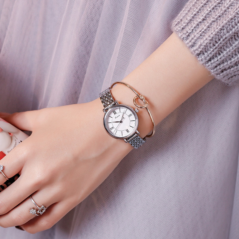 金米欧kimio手表女学生复古英伦风小表盘手链手表女士石英表小众