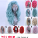 multi-color front lace hair wigs women big wave curly hair