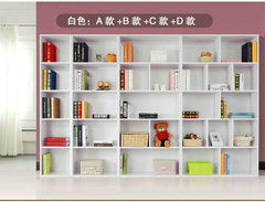 包邮实木书柜 书架自由组合 松木书柜 简易儿童书柜书橱 储物柜