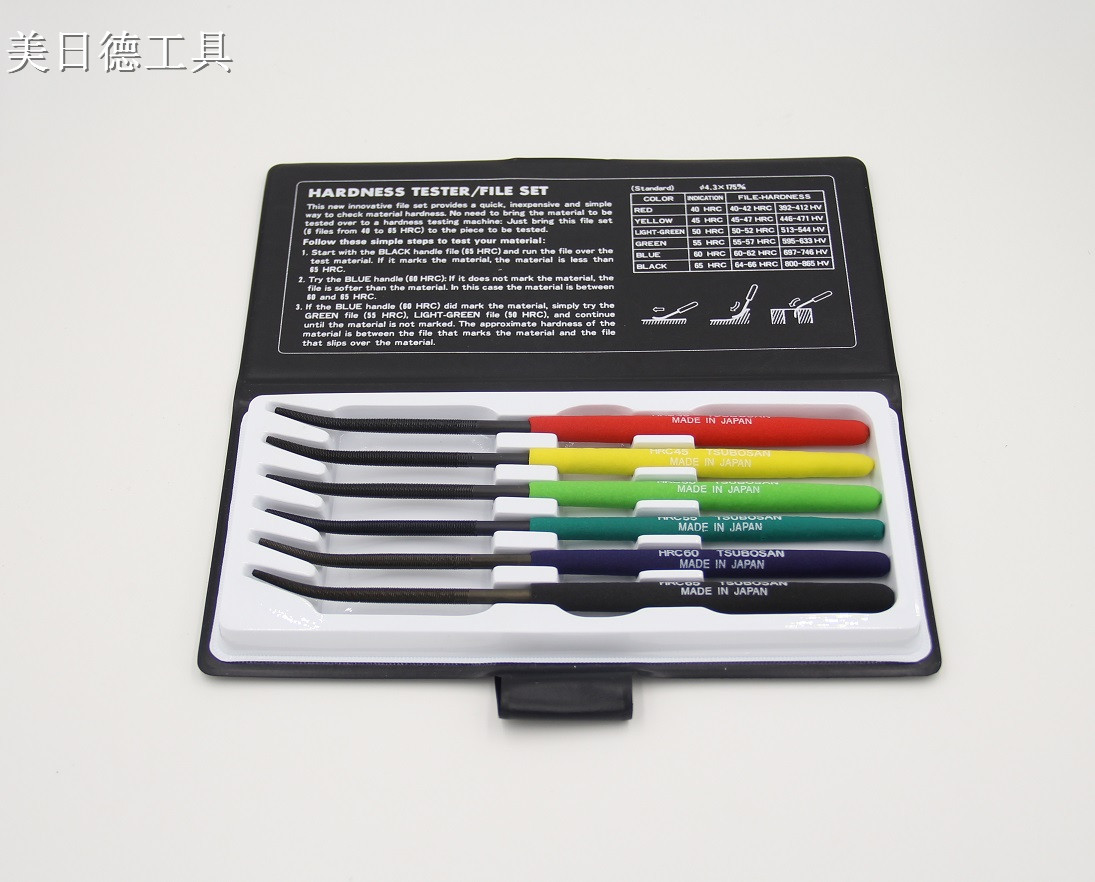 日本壶三锉 TSUBOSAN硬度测定锉刀 硬度检测锉刀 HRC 40-65度 6支|ruв категории оборудование/инструменты, ручной инструмент, напильник, глиссирование, 金刚锉 - от Buy2taobao.com для оказания профессиональной услуги покупки агента Taobao