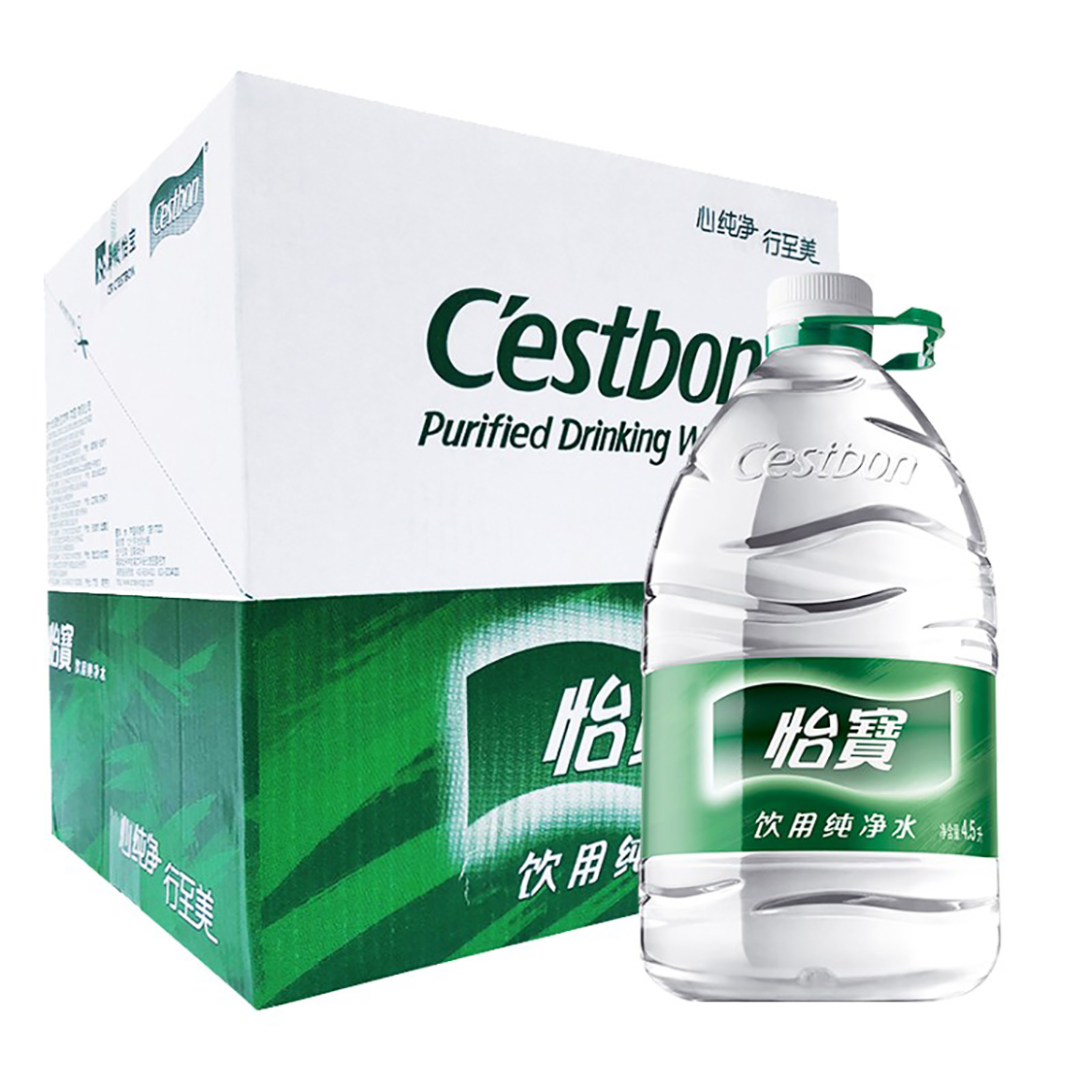 怡宝饮用纯净水4.5l*4瓶/箱家用大桶装天然矿泉水江浙沪皖2箱包邮