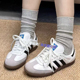 阿迪达斯AdidasSAMBAOG男女板鞋德训鞋Samba黑白灰B75806