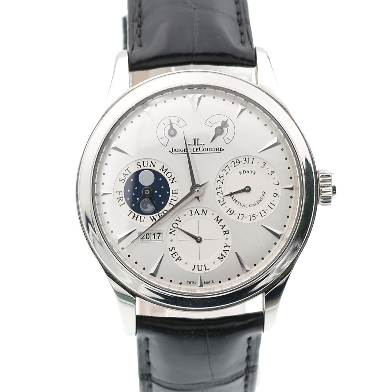 [9.5新]积家男款大师系列1618420手动机械腕表