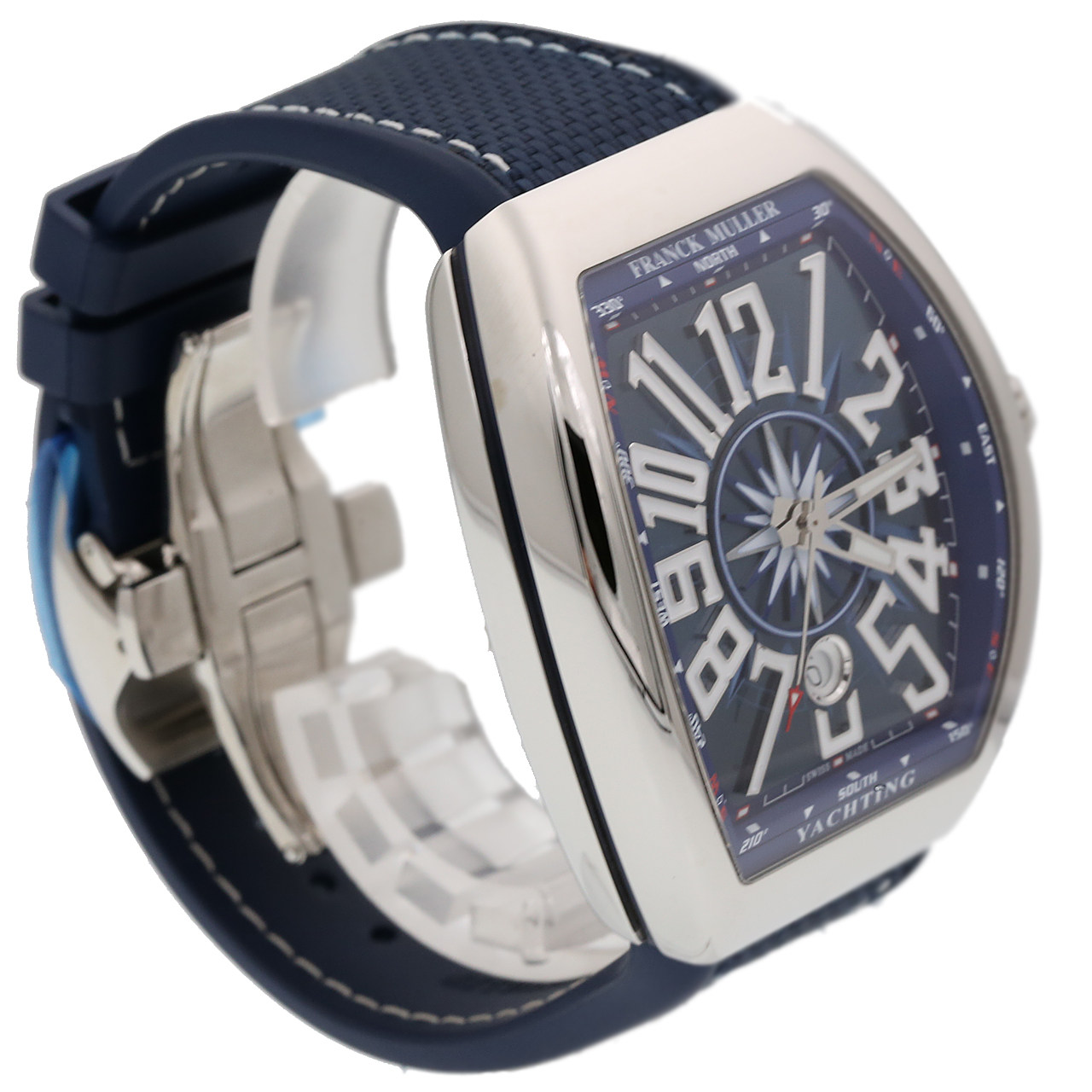 [9.9新]法穆兰男款yachting系列自动机械蓝面腕表