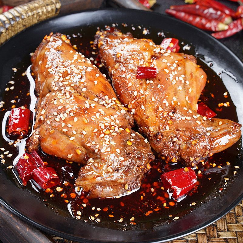 回味一梦麻辣兔腿兔头四川特产小吃自贡冷吃兔肉成都好吃熟食零食