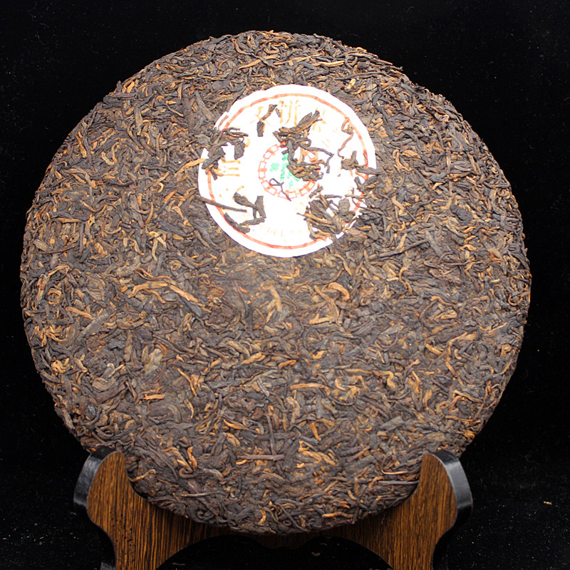 【7片】2007年 铜质中茶8781 七子饼 380克普洱(熟茶)