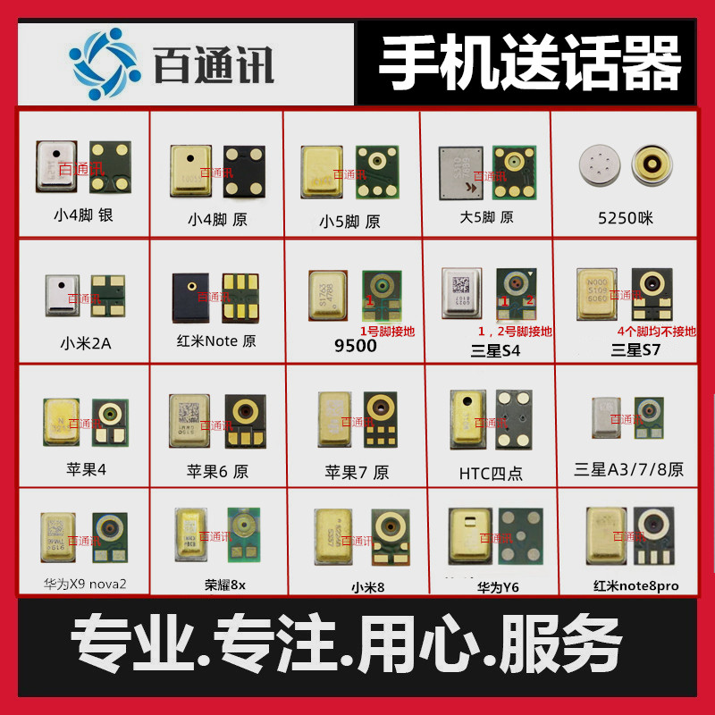 手机送话器配件适用华为小米OPPOVIVO三星通用智能机送话器麦克风在类目 3C数码配件, 手机配件, 手机零部件中 - 来自Buy2taobao.com提供专业的淘宝代购服务