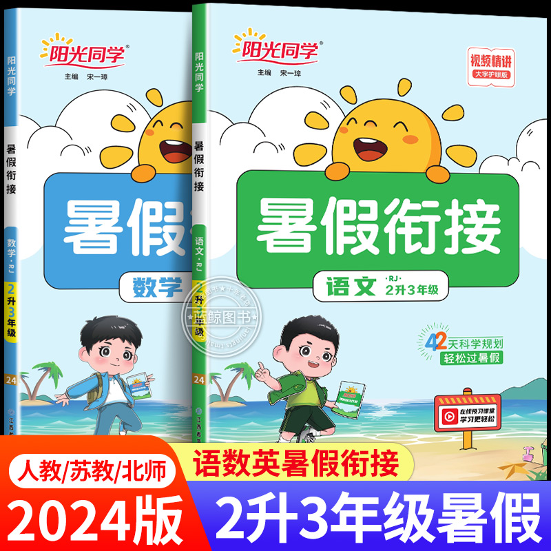 2024版阳光同学暑假衔接二升三小