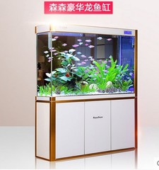 鱼缸水族箱 森森新款生态玻璃鱼缸屏风隔断家居办公鱼缸 1米1.2米