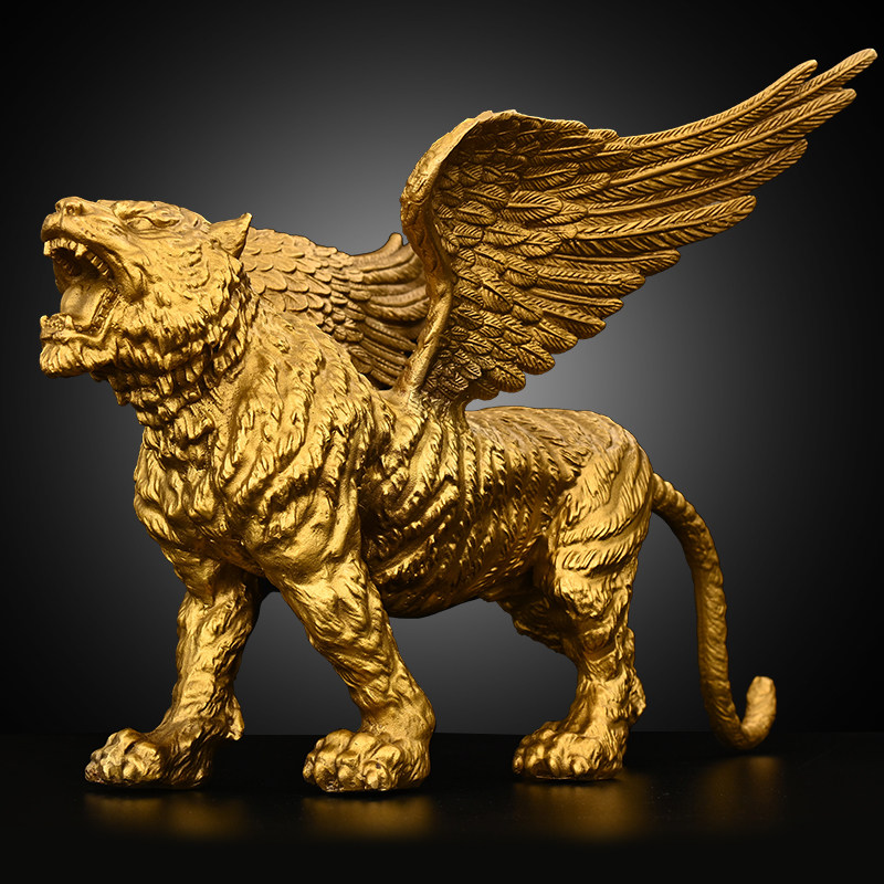 铜老虎摆件纯铜如虎添翼飞虎客厅门店装饰品大号虎虎生威虎年吉祥