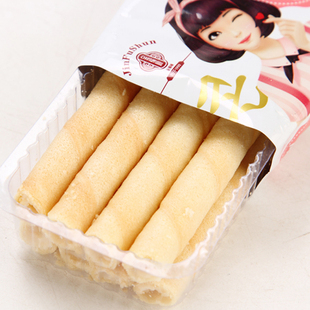 金福顺爱乐蛋卷开心卷椰奶味黑咖糕夹心点心办公室零食品248g