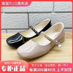 正品Kiss Kitty女鞋热销秋季新款一字带粗跟圆头单鞋SA43234-82