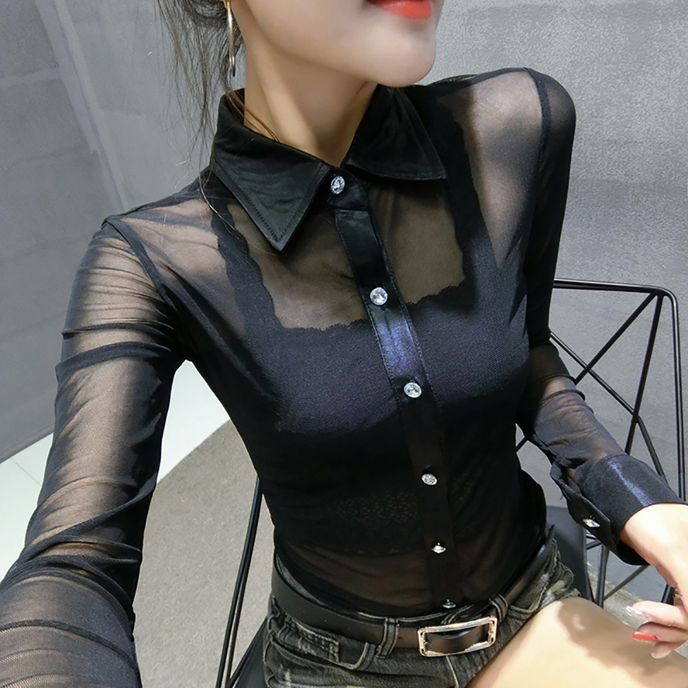 Long sleeve T-shirt spring and autumn Unique Korean Fan fashion A small minority temperament Thin section shirt French Pure black jacket coatin the Women's clothing/Boutique , 时尚防晒服 category - from Buy2taobao.com to provide professional Taobao agent buy service