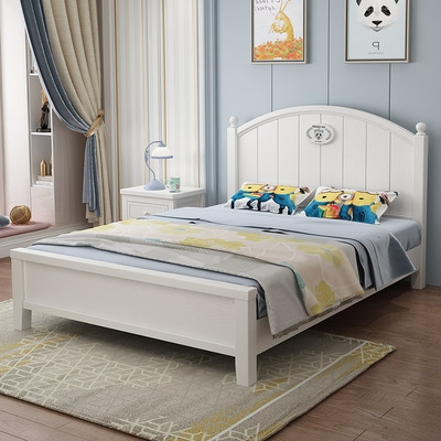 床男生卧室青少年实木图片