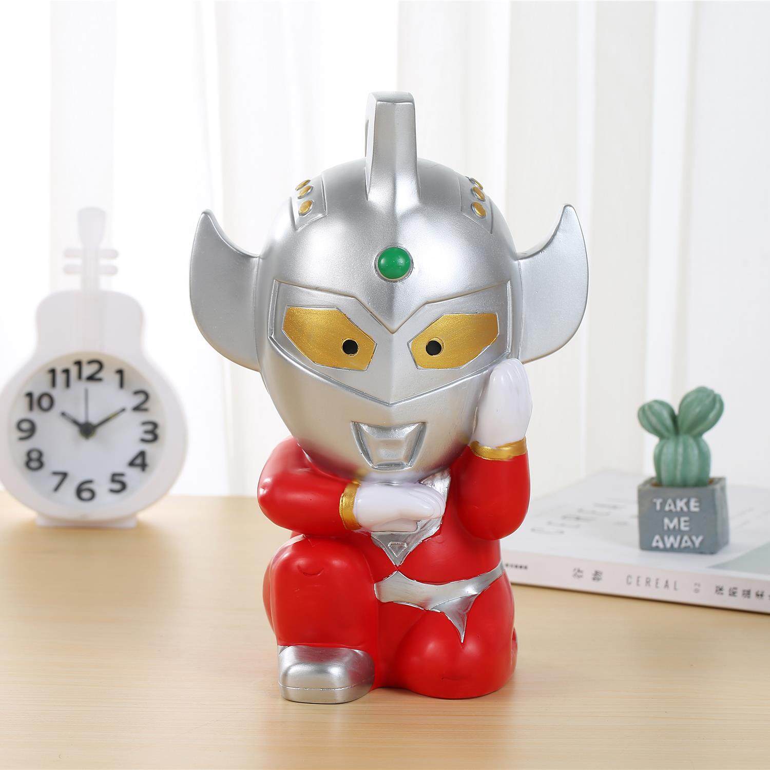 新款泰罗奥特曼存钱罐网红只进不出搪胶防摔储蓄罐小男孩生日礼物