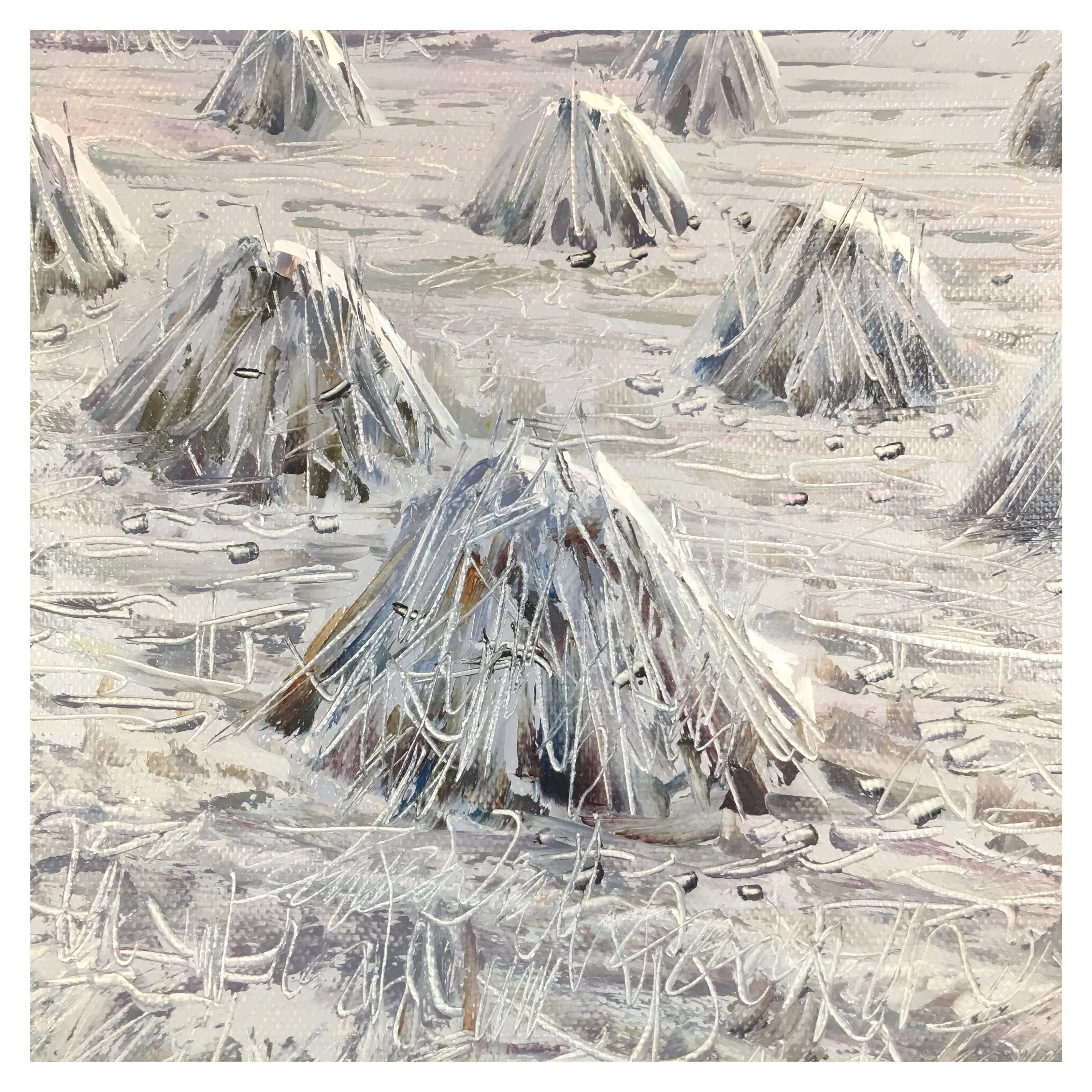 (朝鲜)功勋艺术家 李宪明 《草垛》万寿台创作社 星朝美术馆