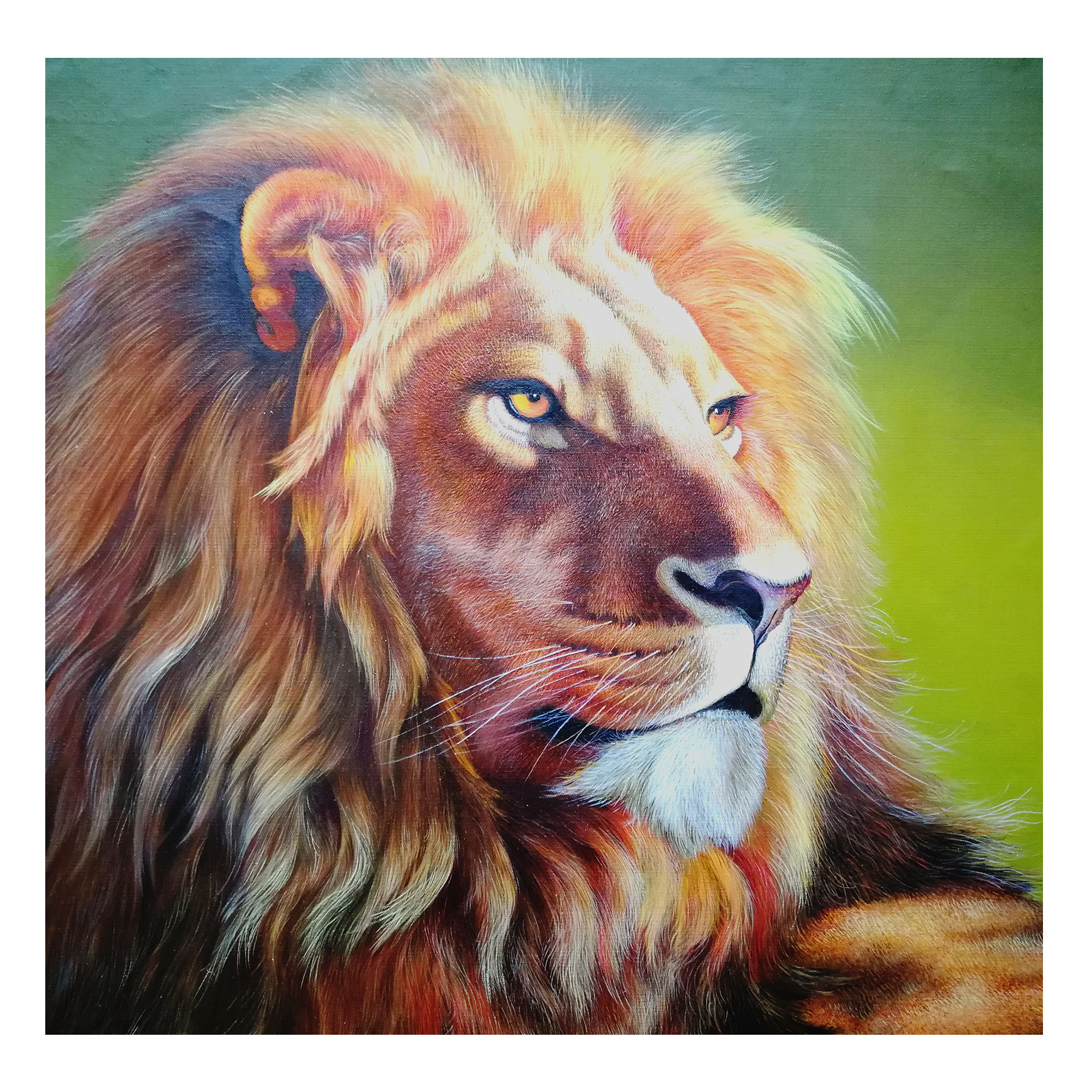 (朝鲜)千明《雄狮》中央美术创作社 星朝画廊