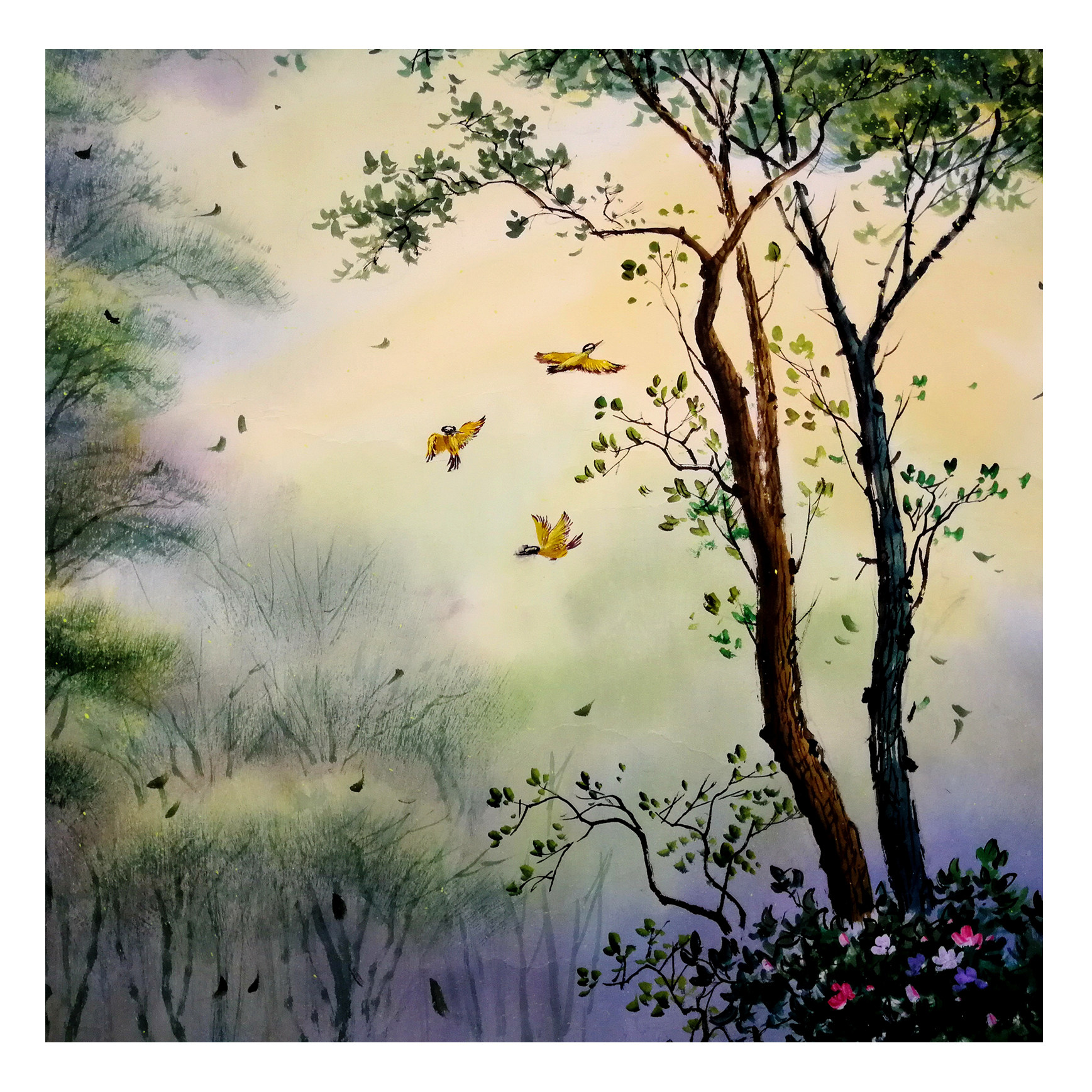 (朝鲜)吴秀镇《树林的荆棘》平壤美术大学 星朝画廊