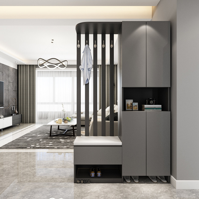 轻奢入户玄关柜鞋柜一体靠墙简约门口客厅隔断柜屏风进门间厅柜