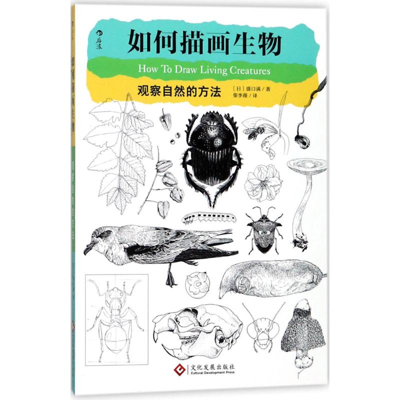 如何描画生物 (日)盛口满 著；柴季薇 译 美术技法 艺术 文化发展出版社 图书