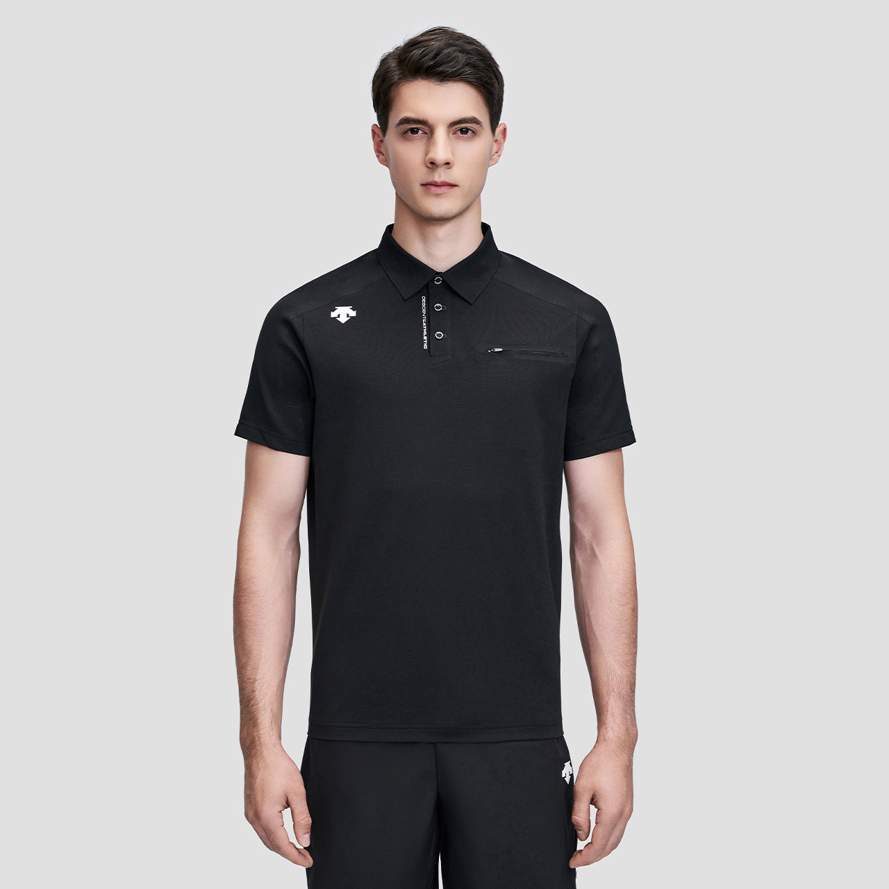 descente迪桑特 tough 透气排汗 男子运动短袖polo衫 d2231tps54