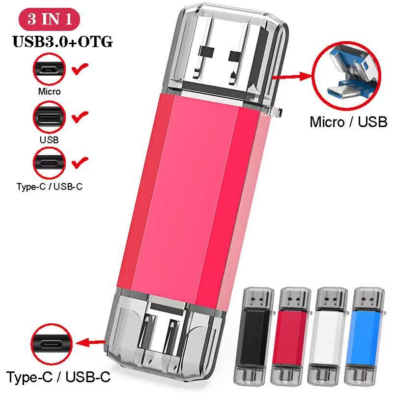 UBS 3.0 OTG USB Flash Drive 64GB Pen Drive 3 in 1 Type C &在類目 3C數碼配件, 數碼周邊, 讀卡器中 - 來自Buy2taobao.com提供專業的淘寶代購服務
