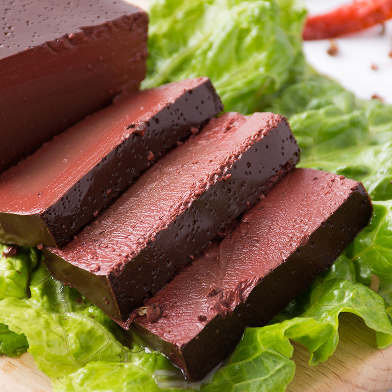 猪血新鲜火锅丸子猪红血块毛血旺