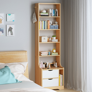 床头柜高款简约现代卧室多功能床边柜子小型书架储物柜简易置物架