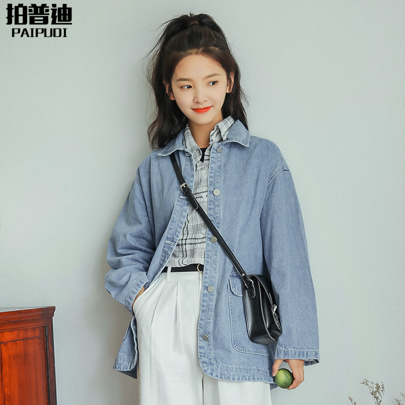 百搭慵懒风超火cec牛仔外套很仙的森女春季秋洋气韩版学生widelia在类目 女装/女士精品, 短外套中 - 来自Buy2taobao.com提供专业的淘宝代购服务