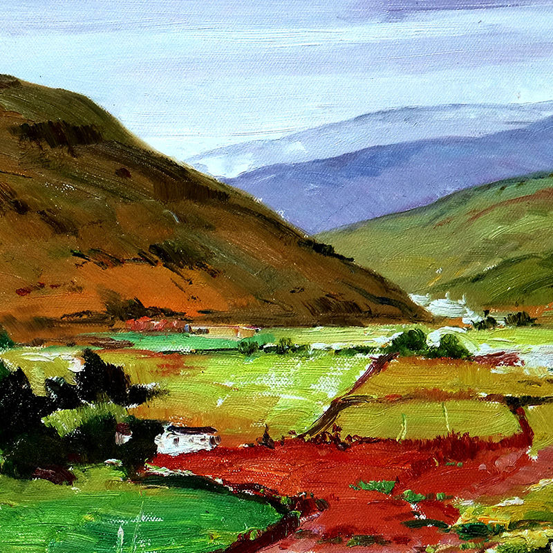 【学院艺术】天津大学 周伟《田野》布面油画