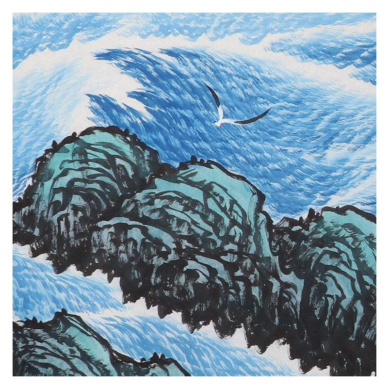 周天《沧海奇观01》中国著名画家