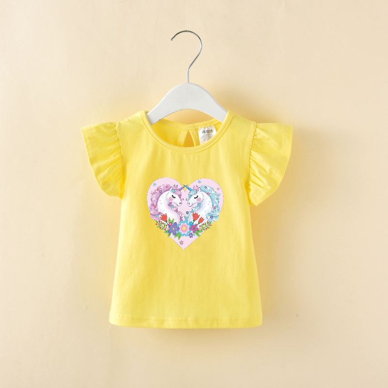 女童t恤短袖2024新款衣服夏季宝宝婴儿女孩半袖儿童上衣夏装童装