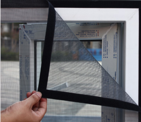 卫生间防蚊纱窗网纱网魔术粘贴自粘式家用可拆卸免打孔铝合金门窗_不