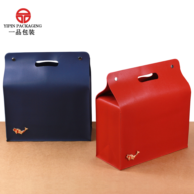 即食包装盒礼盒蓝色红色2斤5斤装冷冻保鲜箱牛羊肉礼品盒保温箱子